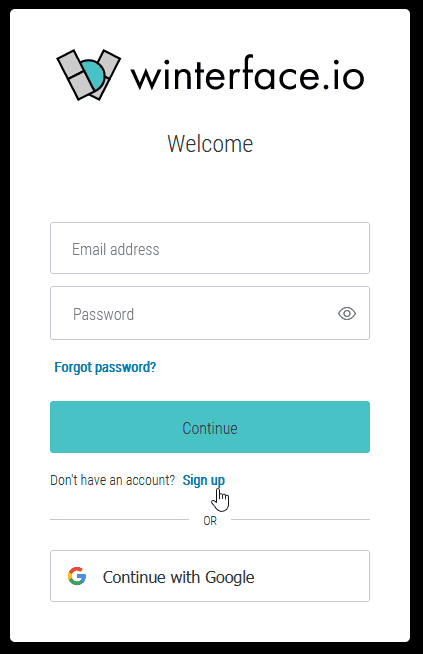 Signup Screen Signup Screen