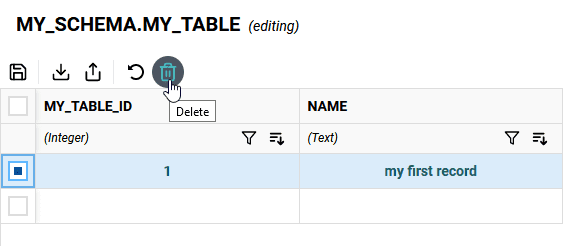 Delete Existing Record Delete Existing Record