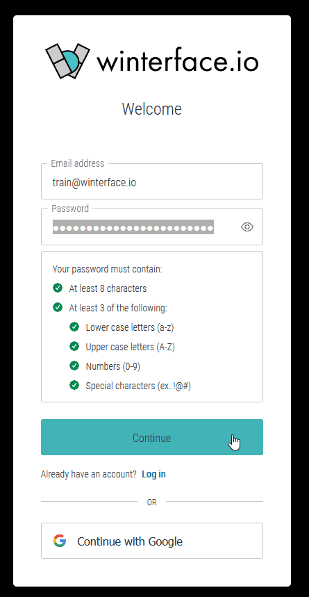 Signup With an Email Signup With an Email